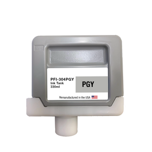 U.S. Remanufactured for Canon PFI-304PGY 330ml Photo Gray Ink Cartridge