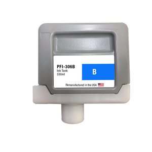 U.S. Remanufactured for Canon PFI-306B 330ml Blue Ink Cartridge