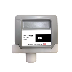 U.S. Remanufactured for Canon PFI-306BK 330ml Black Ink Cartridge