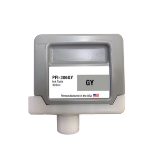 U.S. Remanufactured for Canon PFI-306GY 330ml Gray Ink Cartridge