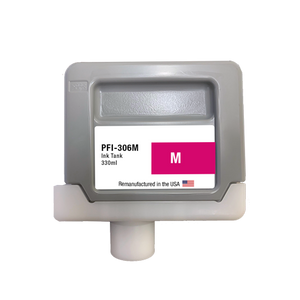 U.S. Remanufactured for Canon PFI-306M 330ml Magenta Ink Cartridge