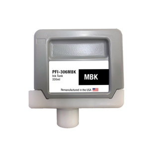 U.S. Remanufactured for Canon PFI-306MBK 330ml Matte Black Ink Cartridge