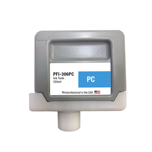 U.S. Remanufactured for Canon PFI-306PC 330ml Photo Cyan Ink Cartridge