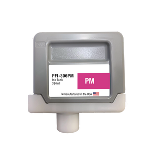 U.S. Remanufactured for Canon PFI-306PM 330ml Photo Magenta Ink Cartridge