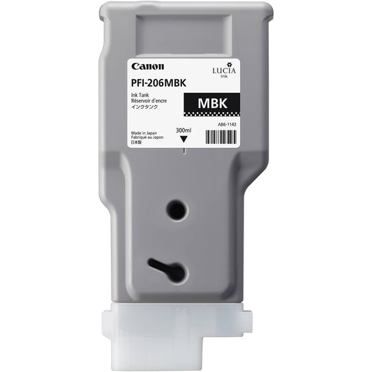 New, Pre-Owned - Canon PFI-206 300mL Matte Black Ink Cartridge