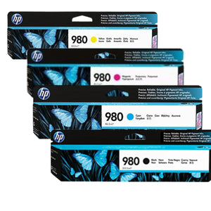New, Pre-Owned - HP 980 Black and Color Ink Cartridge- 4 Pack