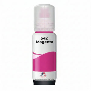 US Remanufactured for Epson 542 (T542320-S) 70 ml Magenta Ultra High Yield Ink Bottle Made in the USA, T542320-S