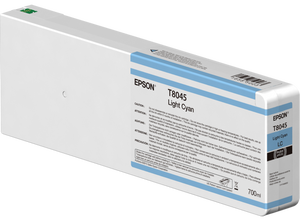 New, Pre-Owned - Epson (T8045) 700ml UltraChrome HD Light Cyan Ink Cartridge, T804500
