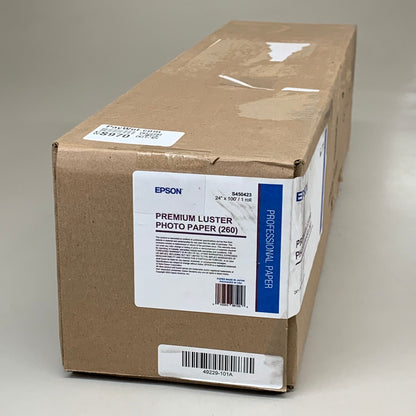 EPSON Premium Luster (260) Instant Drying Photo Paper 44" x 100' Roll  S450423