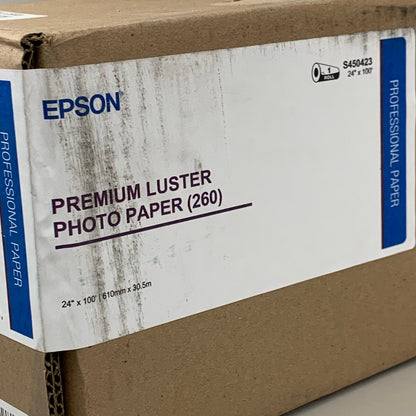 EPSON Premium Luster (260) Instant Drying Photo Paper 44" x 100' Roll  S450423