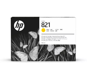 New, Pre-Owned - HP 821 400ml High-Yield Yellow Latex Ink Cartridge, G0Y88A