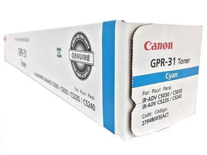 New, Pre-Owned - Canon GPR-31 Standard Yield Cyan Toner Cartridge, 2794B003