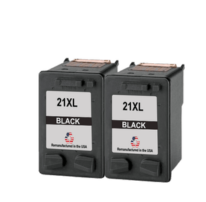 U.S. Remanufactured for HP 21XL (CH569AN) Black Twin Pack Ink Cartridges