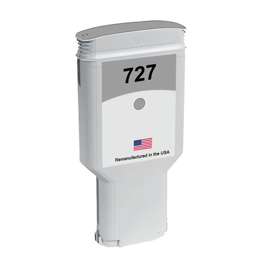 U.S. Remanufactured for HP 727XL 300ml (F9J80A) Gray Ink Cartridges