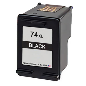 U.S. Remanufactured for HP 74XL (CB336WN) Black Ink Cartridge