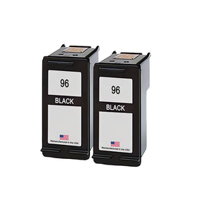 U.S. Remanufactured for HP 96 (C8767WN) Black Twin Pack Ink Cartridges