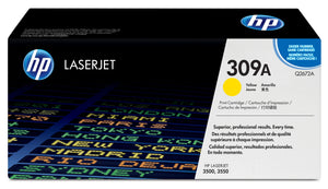 New, Pre-Owned - HP 309A Yellow Laser Toner Cartridge, Q2672A