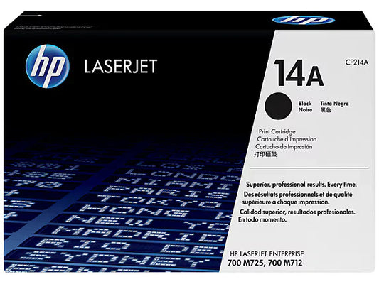 New, Pre-Owned - HP 14A Standard Yield Black Toner Cartridge, CF214A