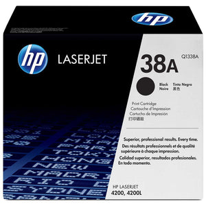 New, Pre-Owned - HP 38A Standard Yield Black  LaserJet Toner Cartridge, Q1338A