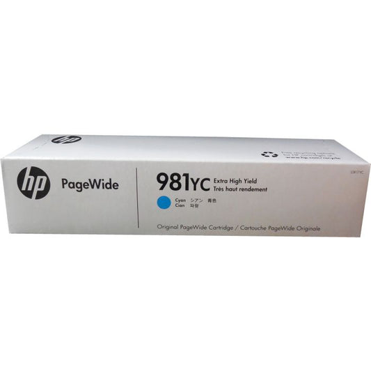 New, Pre-Owned - HP 981YC Extra High Yield Cyan PageWide Ink Cartridge, L0R17YC