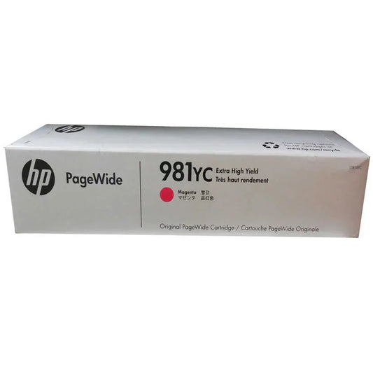 New, Pre-Owned - HP 981YC Extra High Yield Magenta PageWide Ink Cartridge, L0R18YC