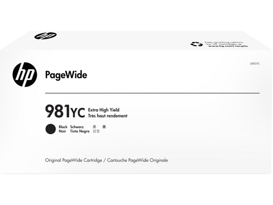 New, Pre-Owned - HP 981YC Extra High Yield Black PageWide Ink Cartridge, L0R20YC