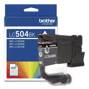 New, Pre-Owned - Brother LC504 Standard Yield Black Ink Cartridge