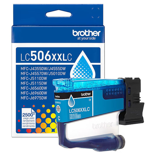 New, Pre-Owned - Brother LC506XXL Extra High Yield Cyan Ink Cartridge