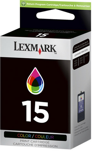 New, Pre-Owned - Lexmark No#15 (18C2110) Color Ink Cartridges