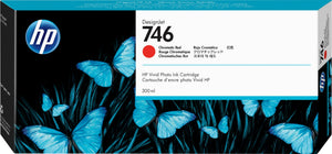 New, Pre-Owned - HP 746 300-ml Chromatic Red DesignJet Ink Cartridge, P2V81A