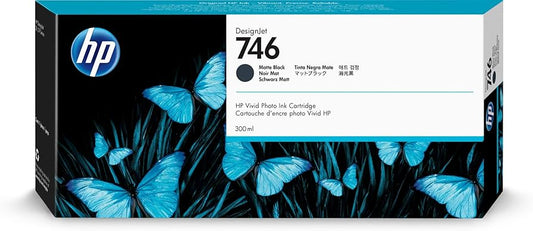 New, Pre-Owned - HP 746 300-ml Matte Black DesignJet Inkjet Cartridge, P2V83A