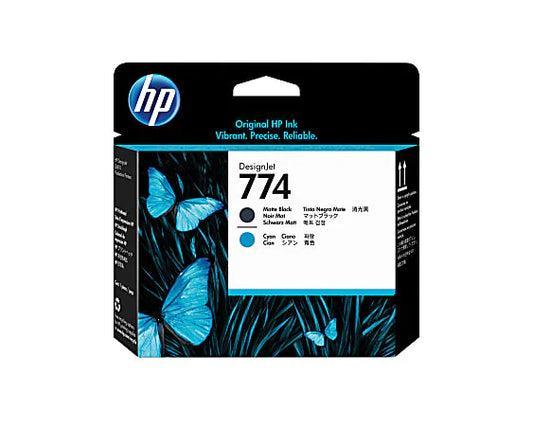 New, Pre-Owned - HP 774 Standard Yield Black / Cyan Inkjet Cartridge, P2W01A