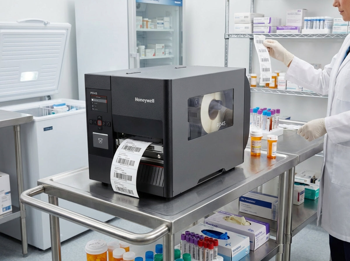 Honeywell PD45 Industrial Barcode Printer 203 dpi Dual Mode PD4500C0010000200