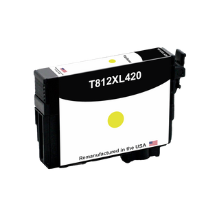 U.S. remanufactured for Epson 812XL Yellow High Yield Ink Cartridge