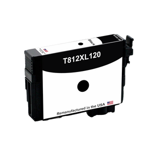 U.S. Remanufactured for Epson 812XL Black High Yield Ink Cartridge