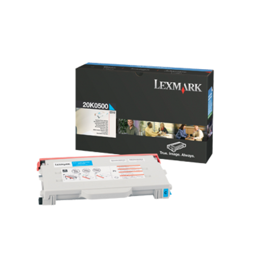 New, Pre-Owned - Lexmark 20K0500 Cyan Standard Yield Toner Cartridge
