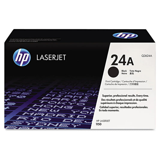 New, Pre-Owned - HP 24A Standard-Yield Black Toner Cartridge, Q2624A