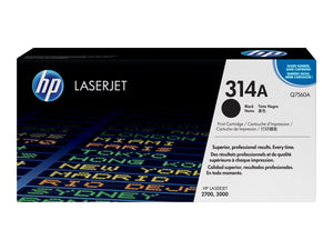 New, Pre-Owned - HP 314A Standard-Yield Black Toner Cartridge, Q7560A