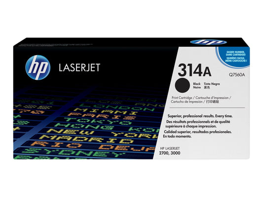 New, Pre-Owned - HP 314A Standard-Yield Black Toner Cartridge, Q7560A