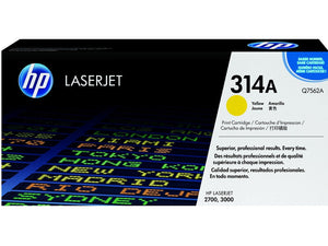 New, Pre-Owned - HP 314A Standard-Yield Yellow Toner Cartridge, Q7562A