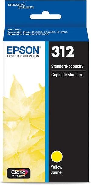 New, Pre-Owned - Epson 312 Yellow Claria Photo HD Ink Cartridge, T312420