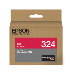 New, Pre-Owned - Epson 324 Standard-Yield Red UltraChrome HG2 Ink Cartridge, T324720