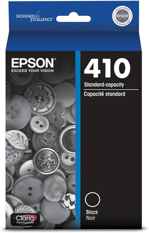New, Pre-Owned - Epson 410 Standard-Yield Black Ink Cartridge, T410020
