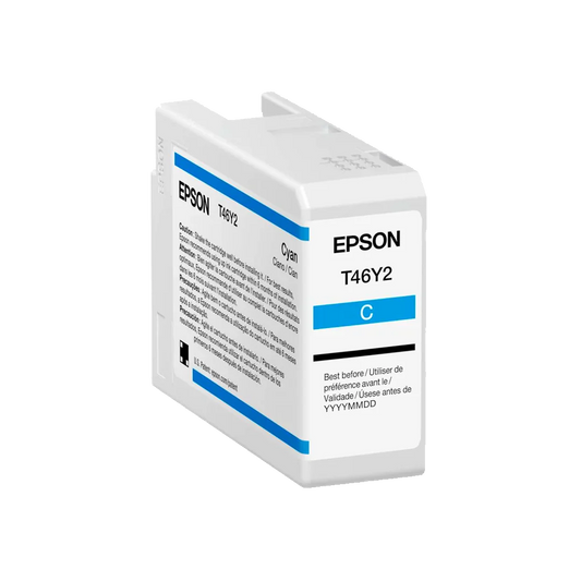New, Pre-Owned - Epson T46Y2 Standard Yield Cyan Ink Cartridge