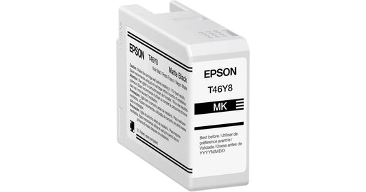 New, Pre-Owned - Epson T46Y8 Standard Yield Matte Black Ink Cartridge