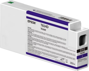 New, Pre-Owned - Epson 824 Violet Ink Cartridge, T824D00