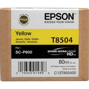 New, Pre-Owned - Epson 80ml UltraChrome HD Yellow Ink Cartridge, T850400