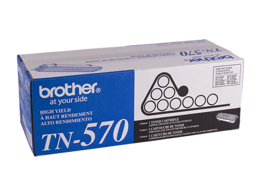 New, Pre-Owned - Brother TN-570 High Yield Black Toner Cartridges