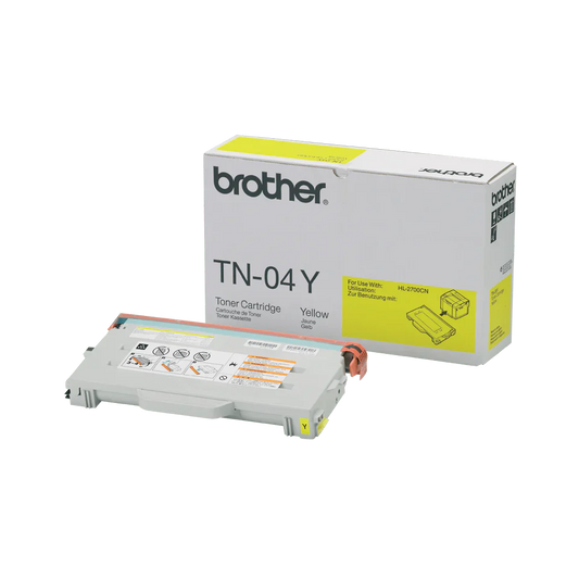 New, Pre-Owned - Brother TN04Y Yellow Laser Toner Cartridge