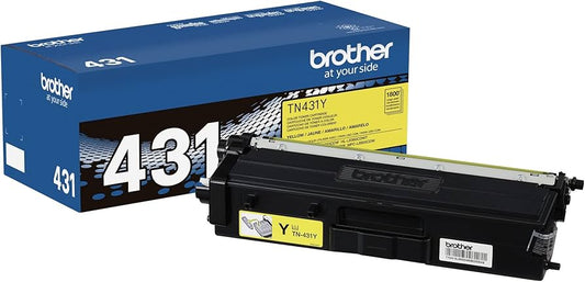 New, Pre-Owned - Brother TN431 Standard-Yield Yelow Toner Cartridge, TN431Y
